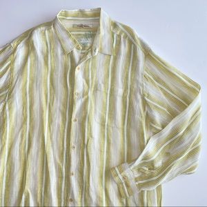 Vtg Tommy Bahama Long Sleeve Button Down
